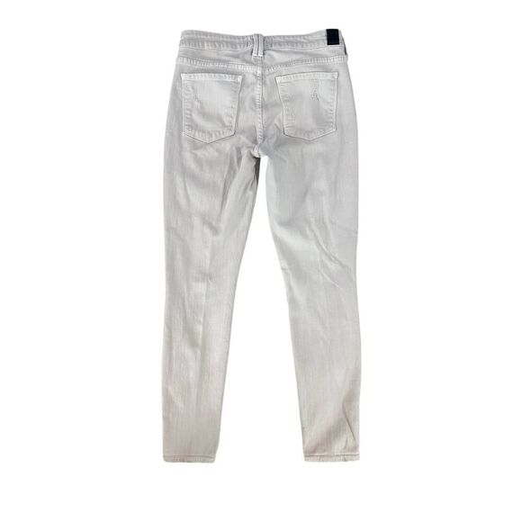 VINCE Dylan Ankle Skinny Destructed Women’s Size 28 X 26 Tan Cream Jeans $313 - Picture 5 of 13